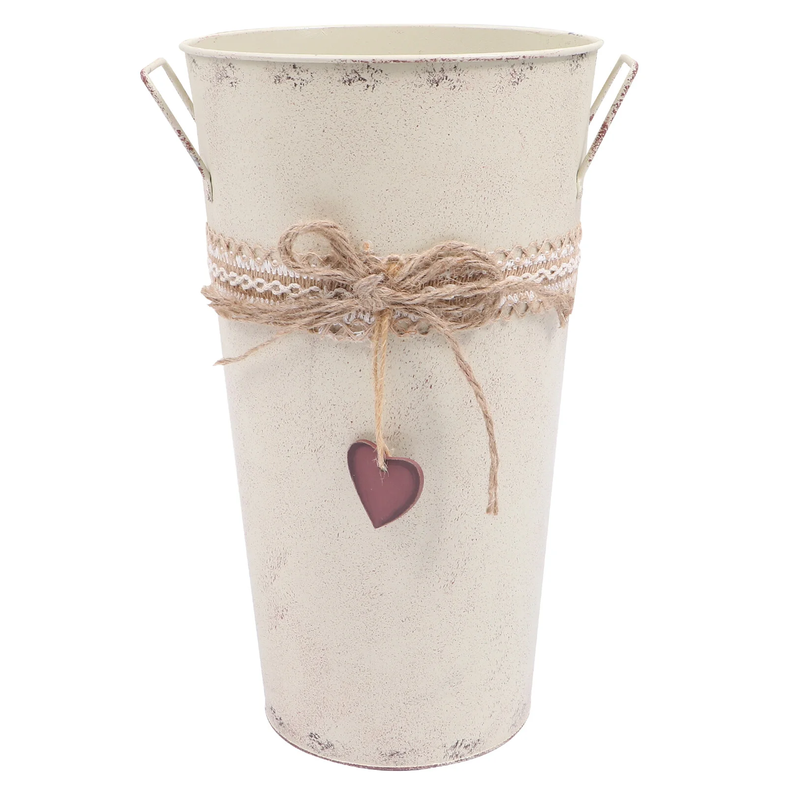 

Pot Dining Table Decorations Flower Bucket Ornament Planting Iron