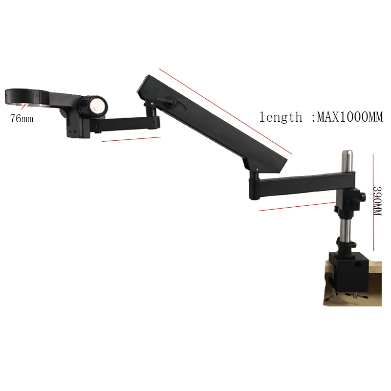 Тринокулярный стереомикроскоп 3 5x-180X с универсальным фокусным шарнирным рычагом