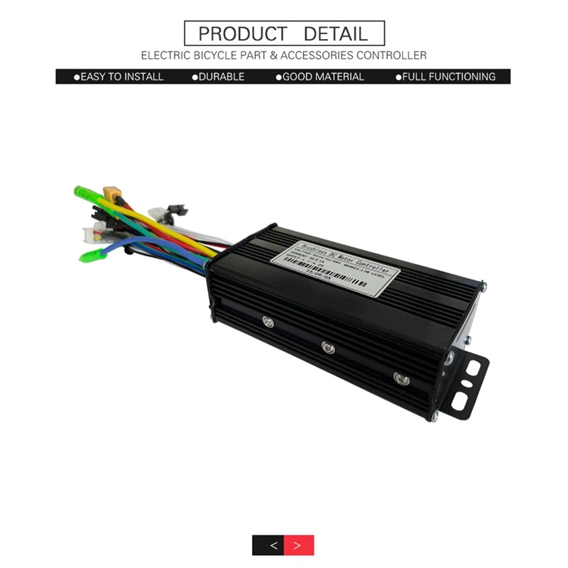 24V36V48V 500W 750W Hall Brushless Controller 126A Sine Wave Three-Mode Ebike