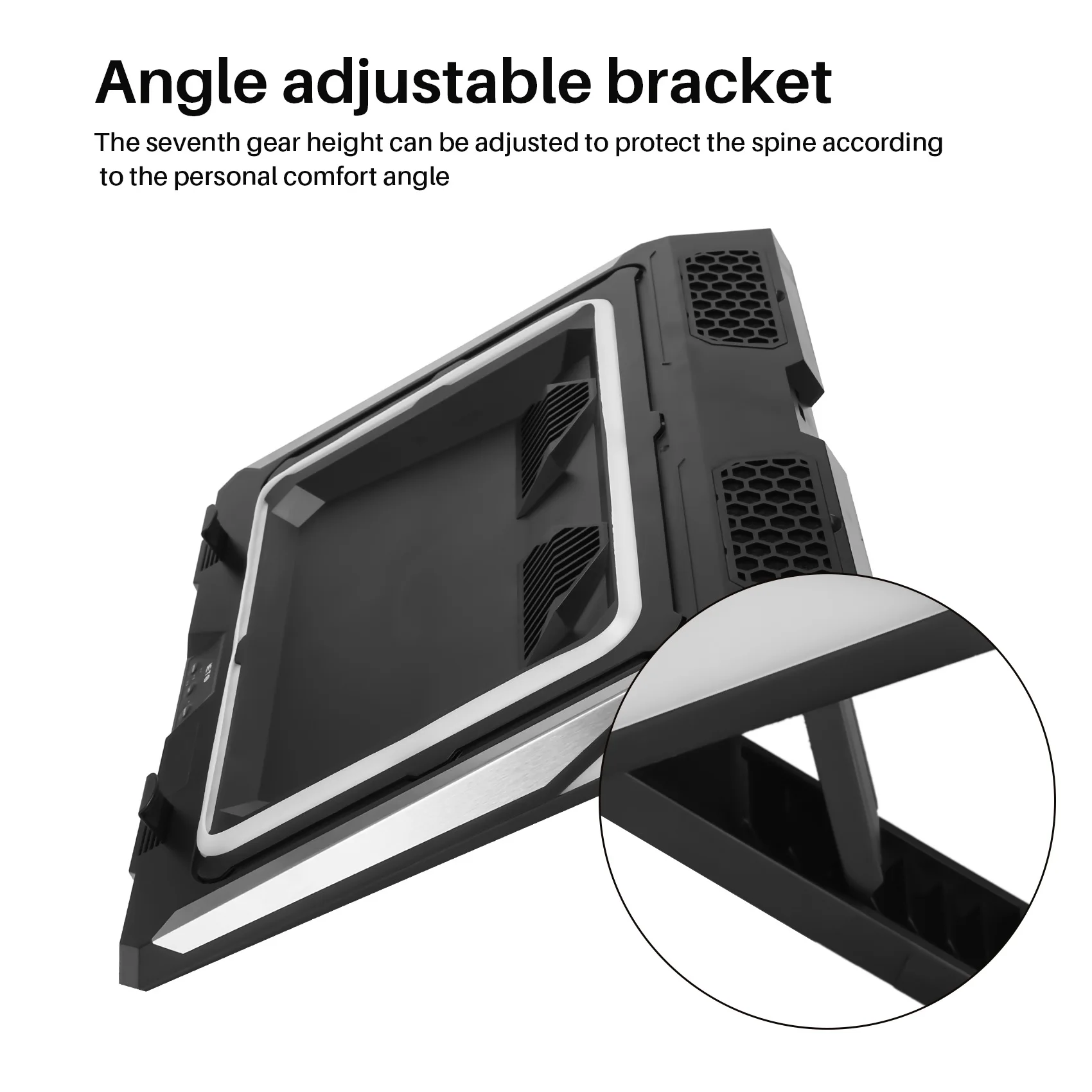 Устройство охлаждения для игрового ноутбука с двойной насадкой Пылезащитный