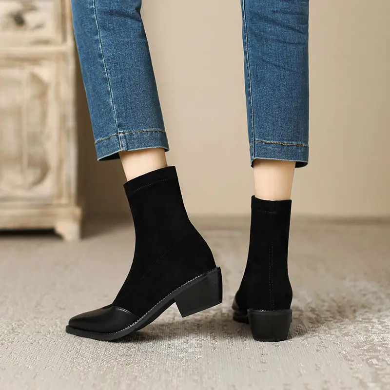 Женские резиновые сапоги зимняя обувь осенняя женские на платформе дождевик до