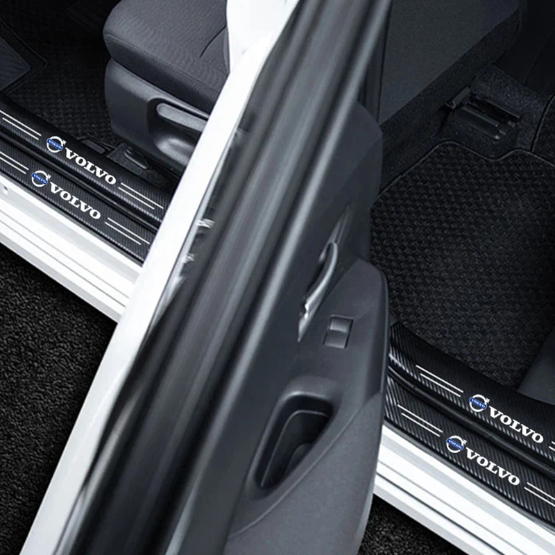 5 шт. наклейки на порог передней и задней двери автомобиля авто эмблема наклейка