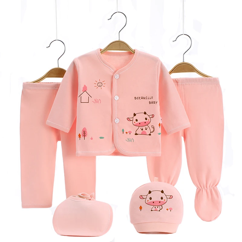 Brand 5pcs/set enfant Newborn sets baby Boys suits Baby Clothes Cotton |