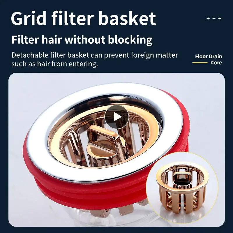 

Hairpin Plug Removable Silicone Floor Drain Plug Toilet Sewer Insect Proof Durable One Way Drain Valve Hair Strainer Odor Proof