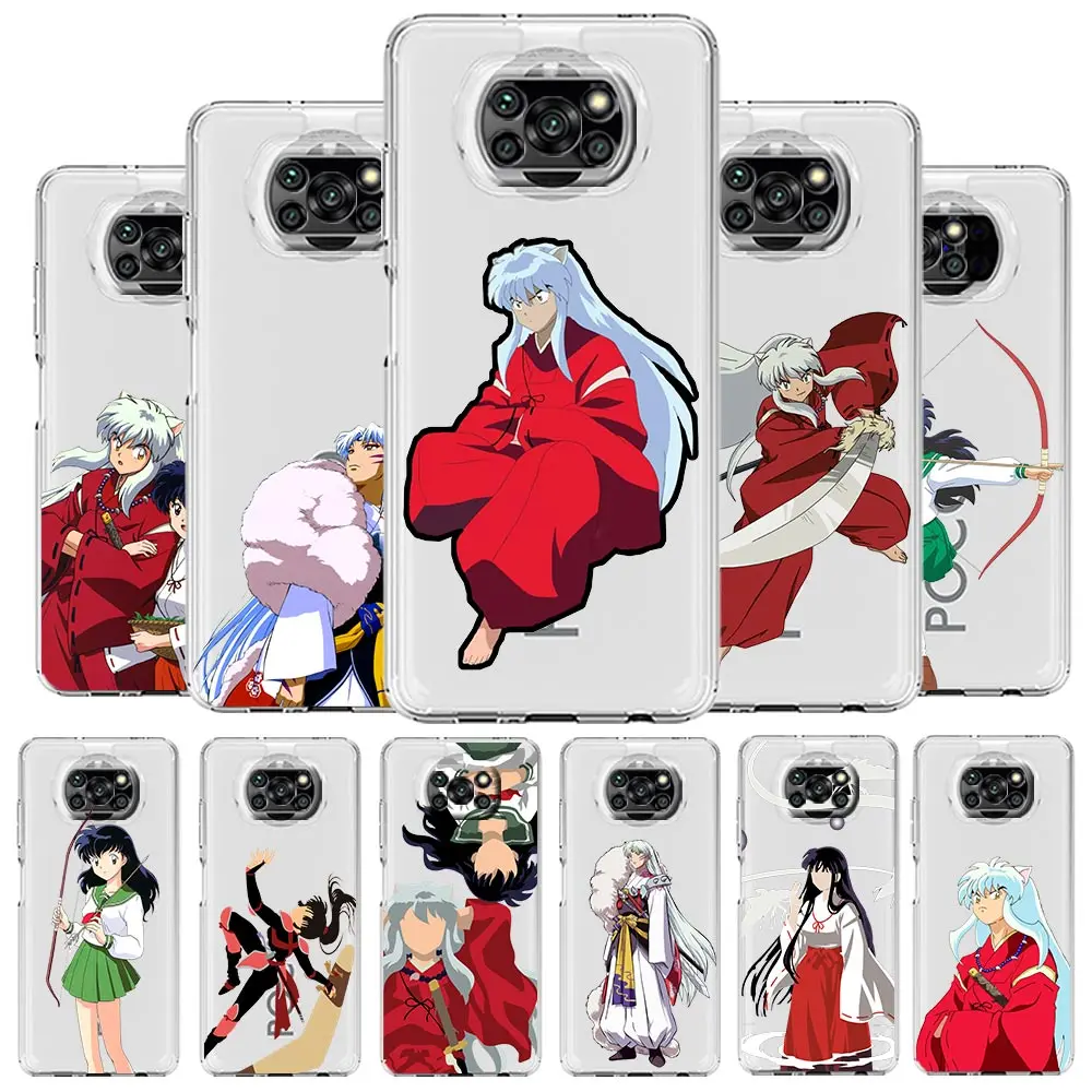 

Anime Cartoon Inuyasha Higurash Phone Case for Xiaomi Poco X3 NFC F3 M3 M4 Pro Mi 12 11 Lite 5G Ultra 11X 11T Pro 11i Soft Cover