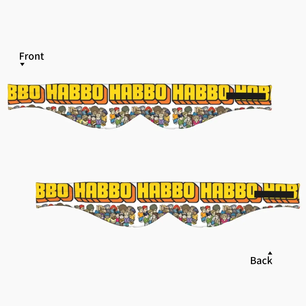 Фото Маска для сна Habbo Hotel, блокирующая свет, портативная повязка на глаза для девочек и мальчиков, для дома, сна, вечеринок, подарок, повязка на глаза. №3