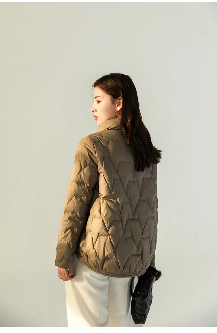 GOPLUS Down Jacket Women Stand Collar White Duck Down Winter Clothes Women 2022 Fashion Coats Clothing ropa de invierno mujer