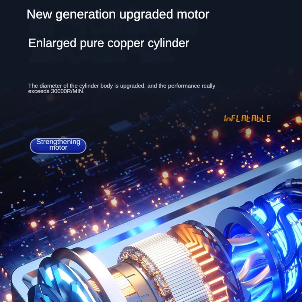 Автомобильный воздушный компрессор 120 Вт 6000 фунт/кв. Дюйм мАч портативный