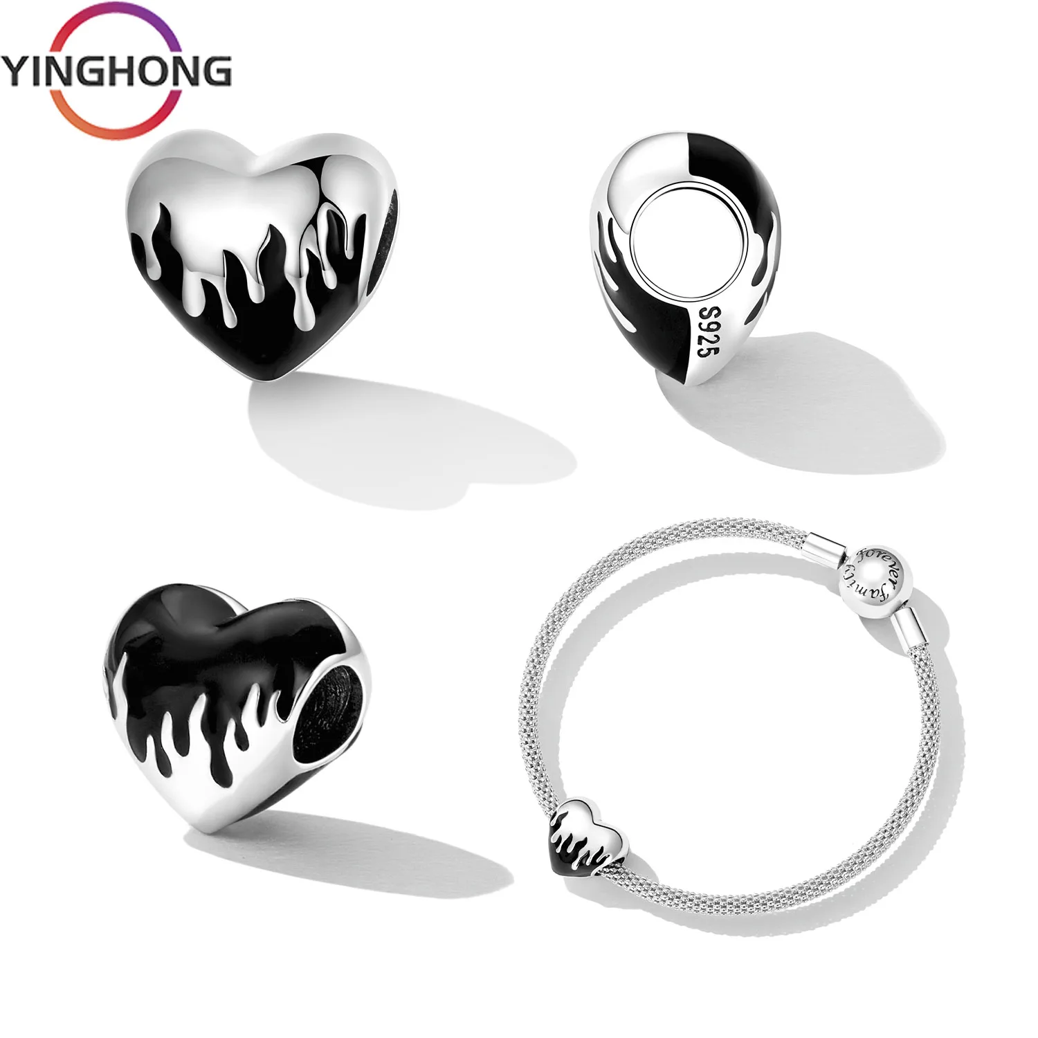 

Женское ювелирное изделие из серебра 925 пробы с бусинами