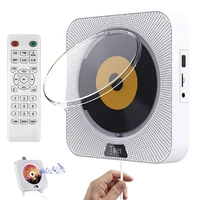 Wall Mounted Bluetooth Speaker Stereo CD Players Surround Sound FM Radio Portable CD Music Player Remote Control Stereo Speaker