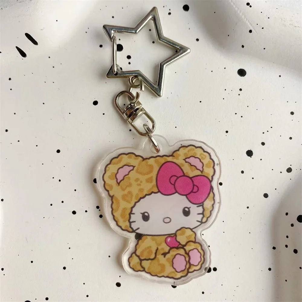 Фото 4 шт. Sanrio милый кавайный мультфильм Куроми моя мелодия темный ветер акриловая сумка кулон пара брелок акриловый кулон брелок подарки №3