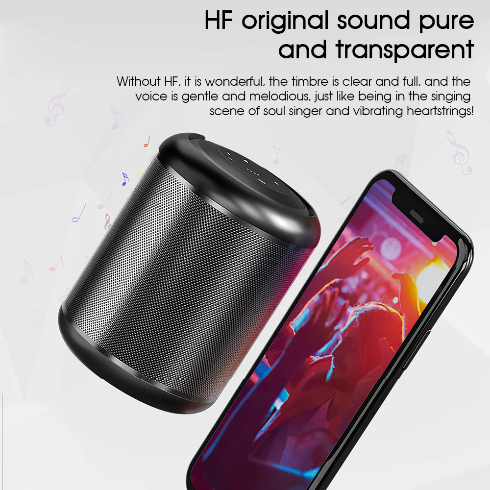 SAMTIAN Bluetooth-динамик для улицы 3D стерео 5 Вт сабвуфер высокой мощности