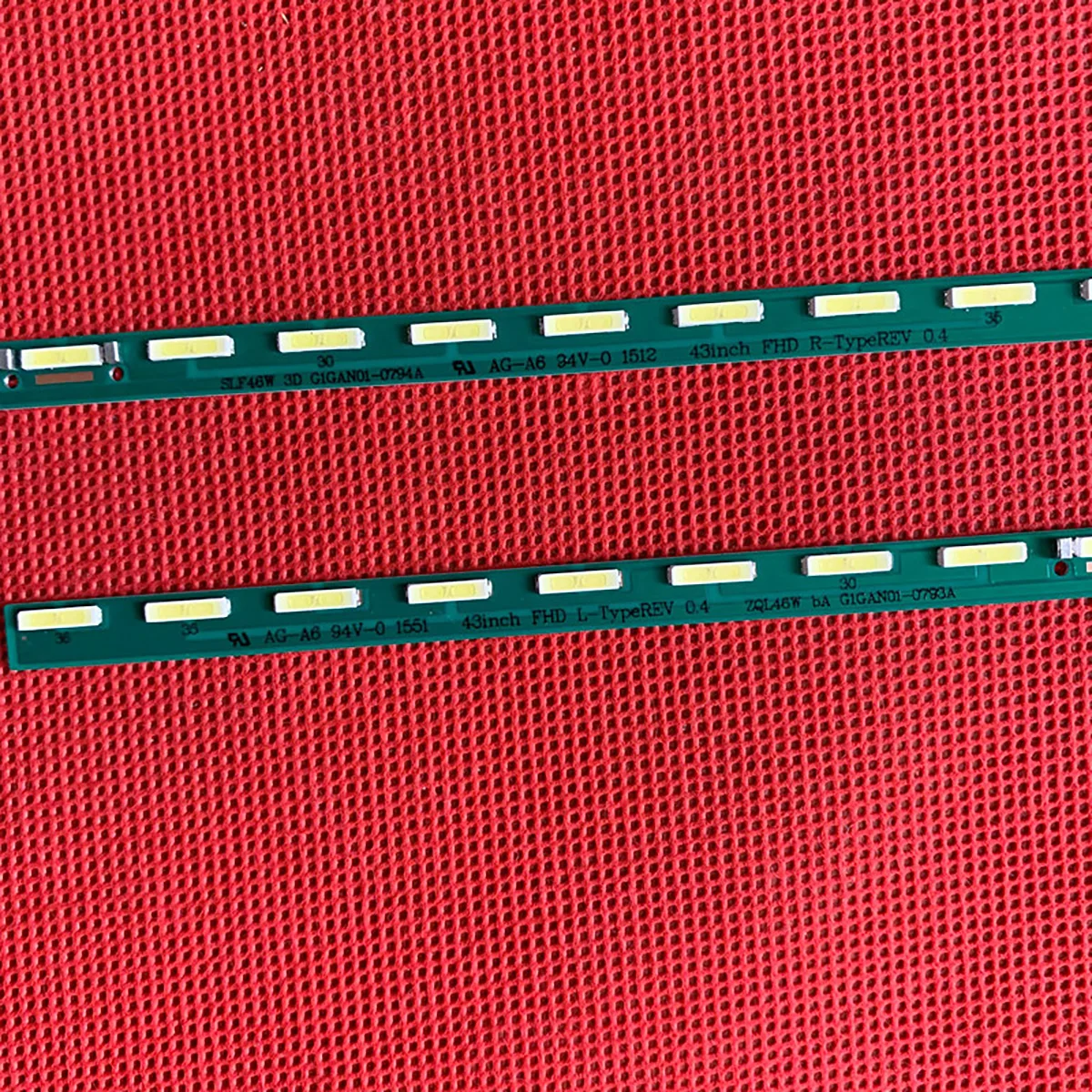 43lf5400 43lf5900 Светодиодная лента для LG 43LF5400 43LF5900 MAK632C7801 G1GAN01-0794A G1GAN01-0793A 43 дюйма FHD R L