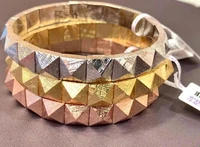 natural gibeon iron meteorite pyramid bracelet rectangle beads bangle women men 10x10mm strong powerful energy stone aaaaa