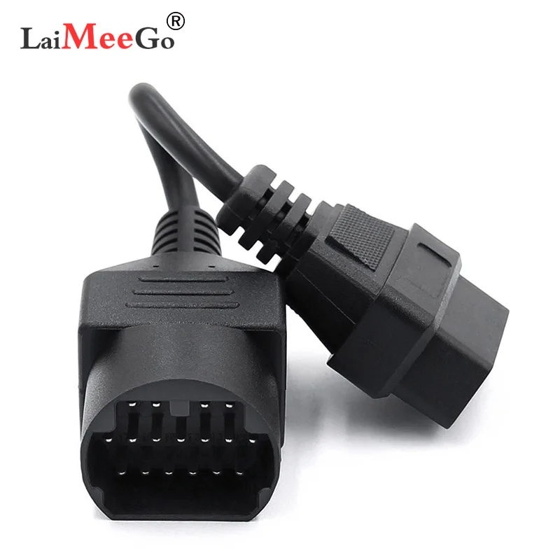 

For Maz-da 17 Pin To OBD 2 OBD II Cable 16 Pin Connector Diagnostic Tool 17pin to 16pin Adapter Extension Cable