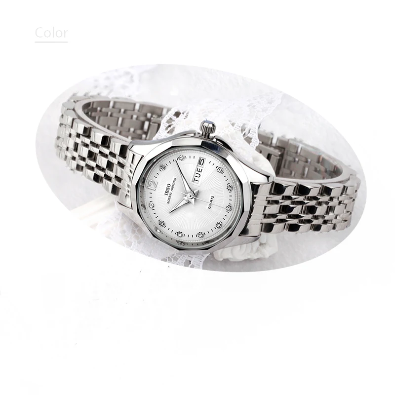 Luxury Brand Ladies Wristwatches Top Silver Steel Designer Quartz Wrist Clock Female Original Waterproof Elegant Watches Women