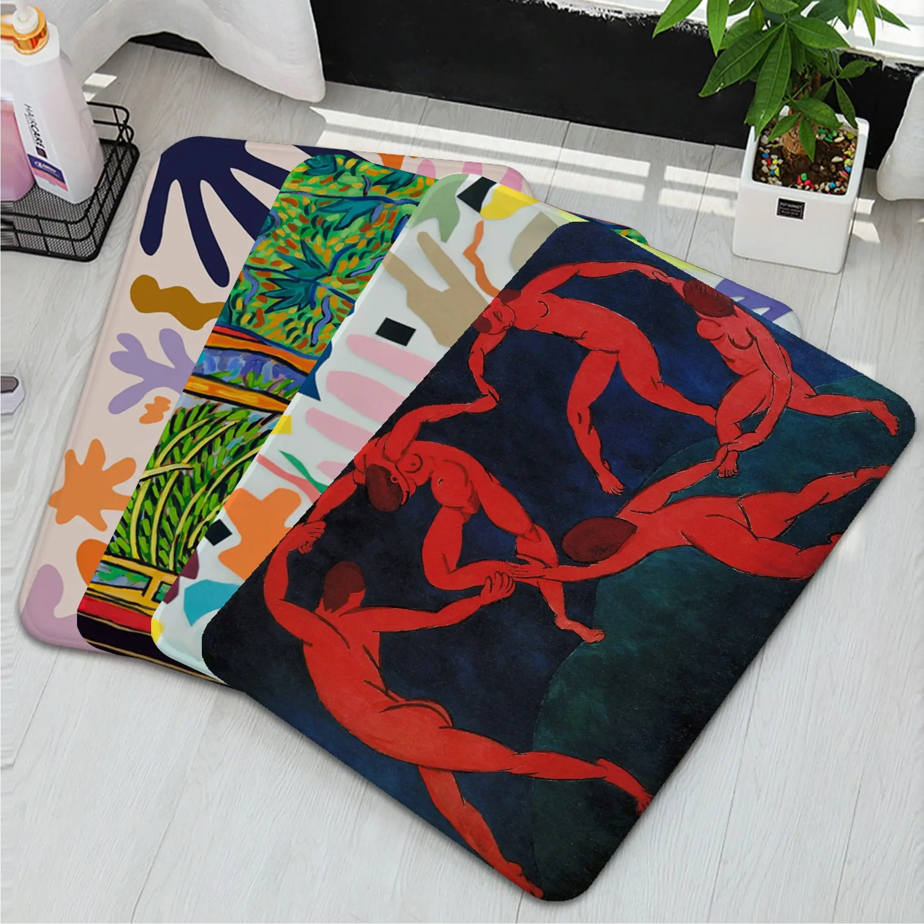 Henri Matisse Entrance Door Mat Retro Multiple Choice Living Room Kitchen Rug Non-Slip Welcome Doormat