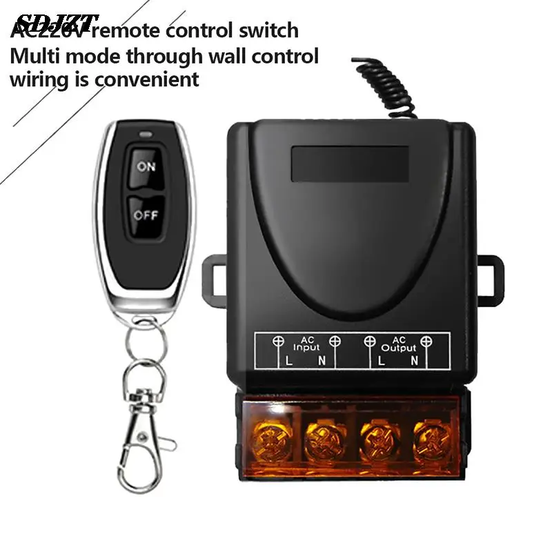 

433Mhz Universal Wireless RF Remote Control Switch AC 220V 1CH 30A Relay Receiver 433 Mhz Remote Control For Water Pump