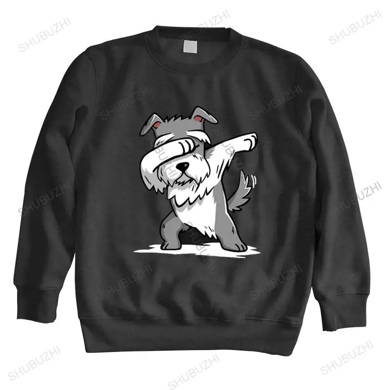 Мужская Уличная одежда повседневная толстовка шнауцер милые толстовки забавный