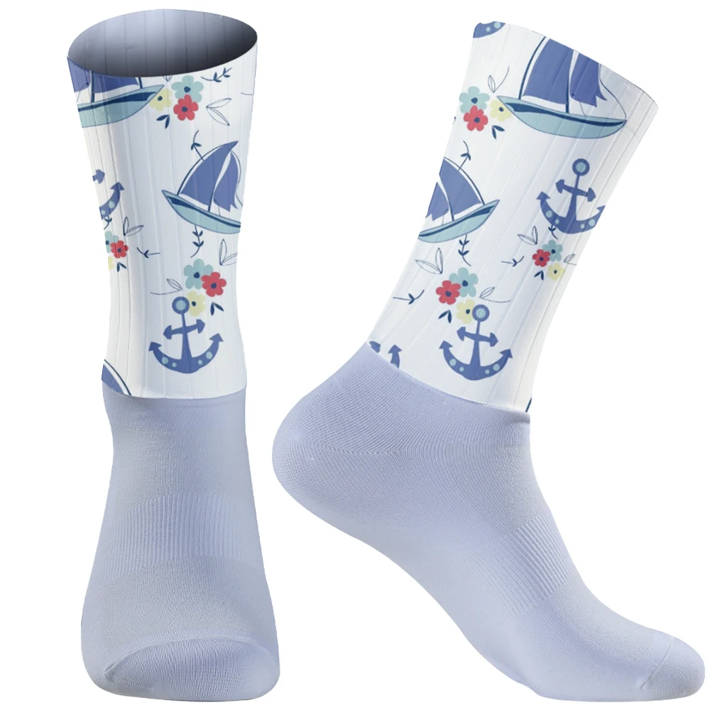 Профессиональные нескользящие велосипедные дышащие новые носки силиконовые