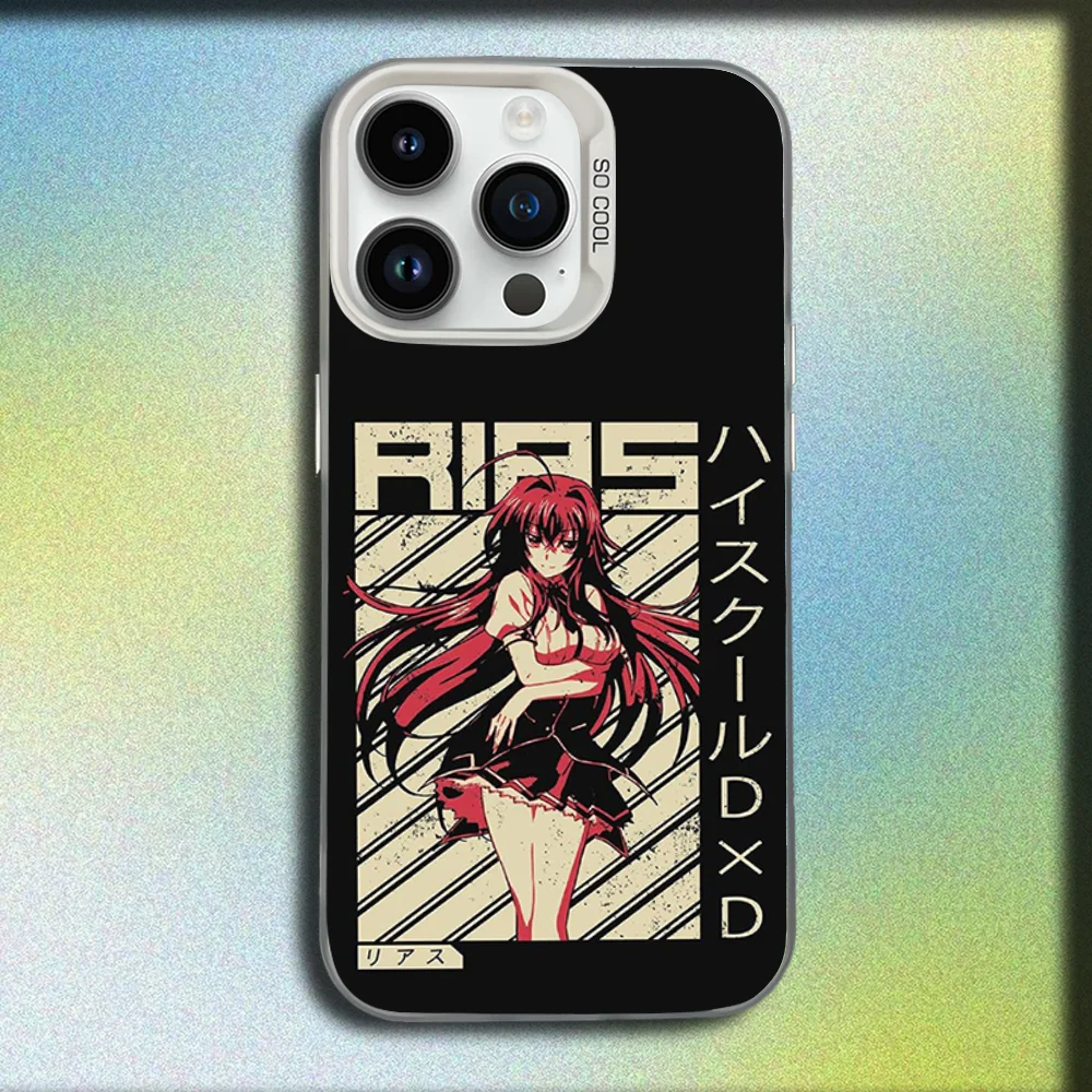 Фото Чехол для телефона R-Rias Gremory High School DxD для iPhone 16,15,14,13,12,11, Mini, Pro, SE, MAX, белый матовый противоударный чехол №4