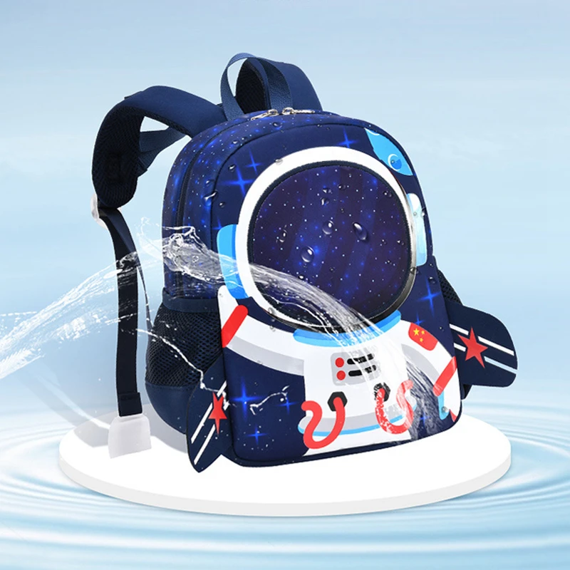 Children's Backpack Boy 3D Cartoon Cute Astronaut Kids Backpacks Kindergarten School Bags For Girls Boys Baby Mochila Infantil