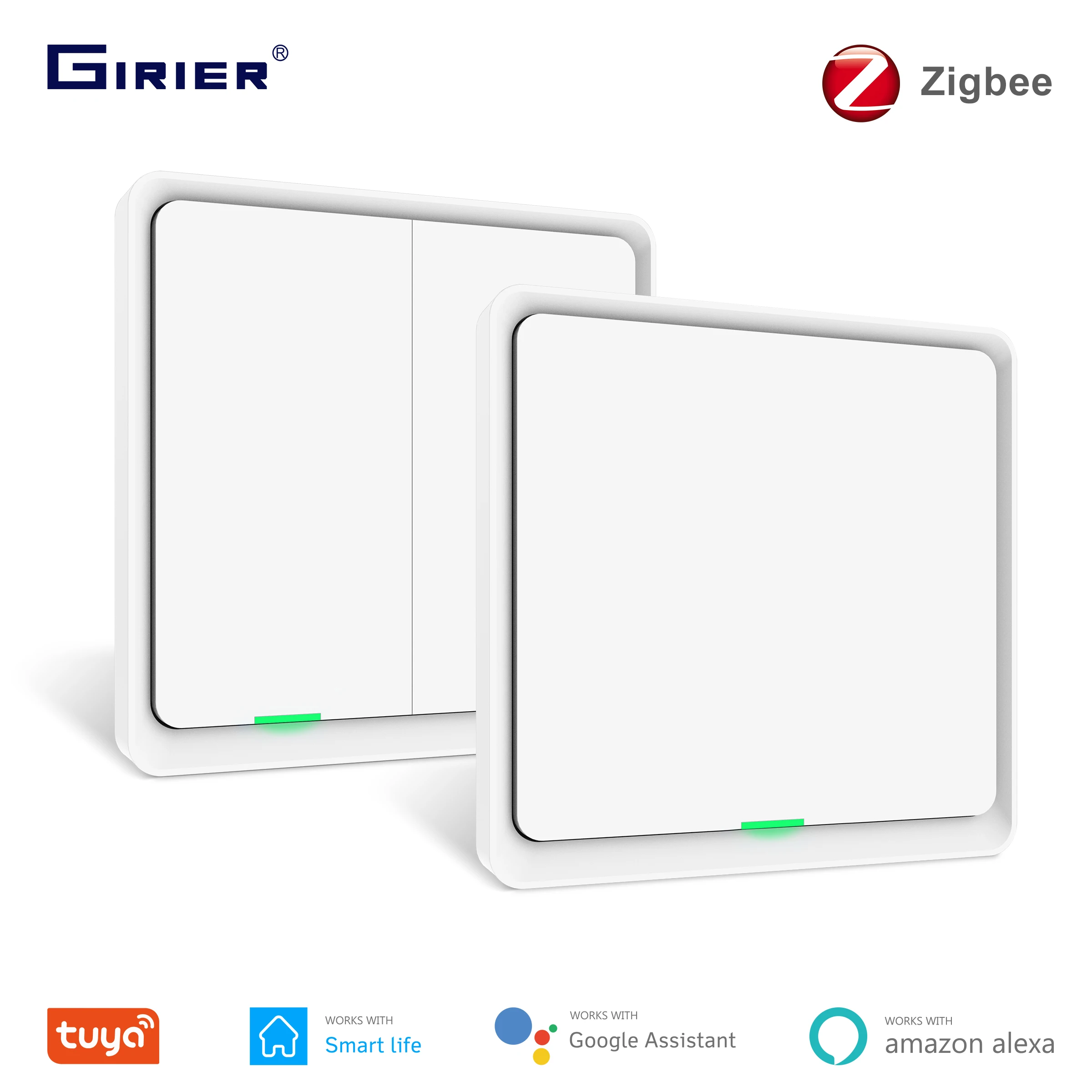 Умный светодиодный выключатель Tuya ZigBee 220 В без нейтрального провода требуется