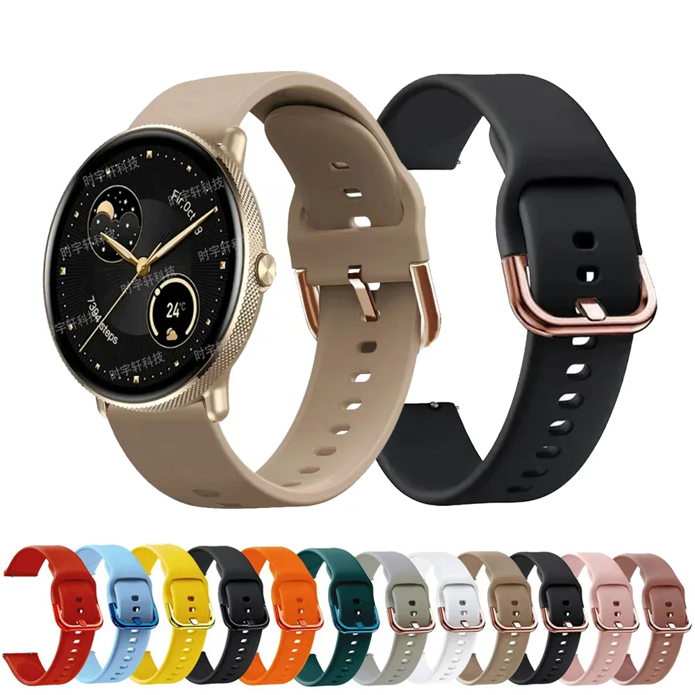 Ремешок силиконовый для Zeblaze GTR 3 Pro спортивный браслет Ares Pro/Btalk Pro/2 Lite/Stratos 2/GTS Correas 22