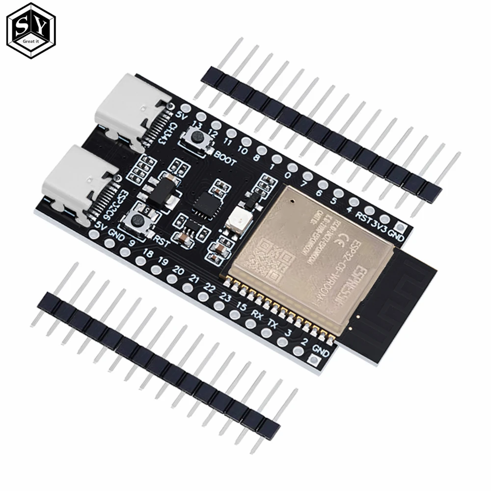 ESP32 / ESP32-C6 WiFi + Bluetooth Интернет вещей Двойная плата разработки Type-C Основная ESP32-C6-DevKit