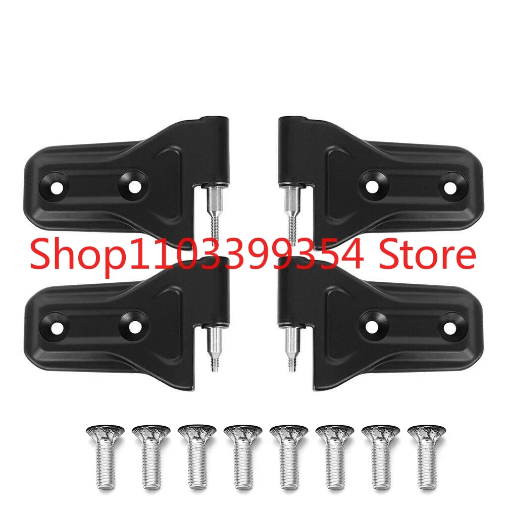 4 шт. боковая дверная петля с алюминиевым покрытием для Jeep Wrangler JK JL JT 2007+ комплект
