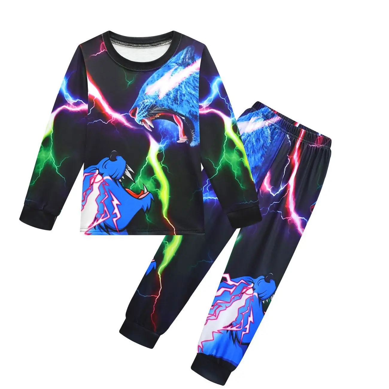 Детская футболка с длинными рукавами в стиле аниме для мальчиков брюки комплект