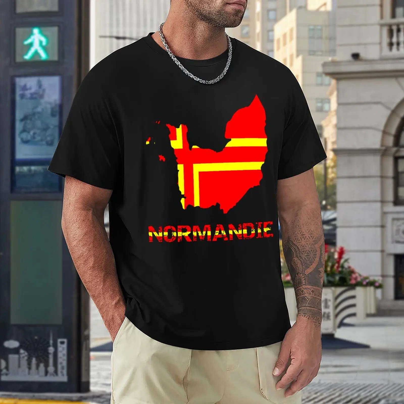 

Modern Map Basse Normandie FR France Creative Tshirt High Quality Home Eur Size