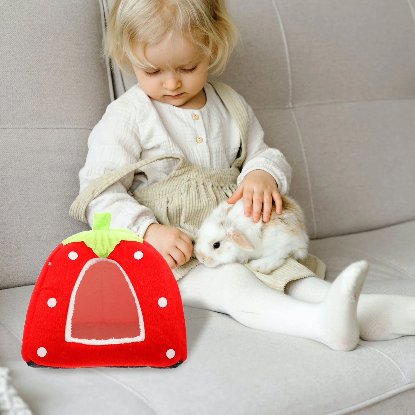 Кровать кролика теплая морская свинка пещера убежище милая кровать для хомяка