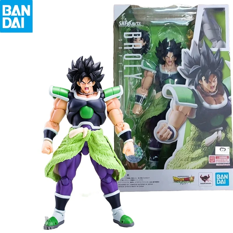 

Bandai SHF Драконий жемчуг супер фильм черные волосы Broly Пробуждение Сон Гоку модель ручная игрушка подарок аниме