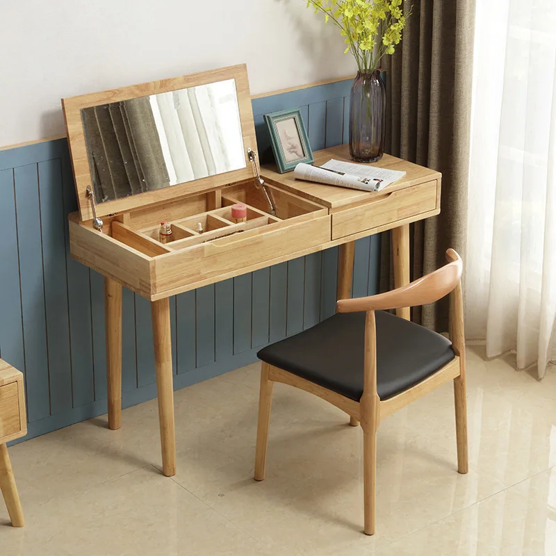 

All Solid Wood Dressing Table Mini Small Nordic Oak Modern Simple Small Family Home Bedroom Furniture Modern Morocco Wooden