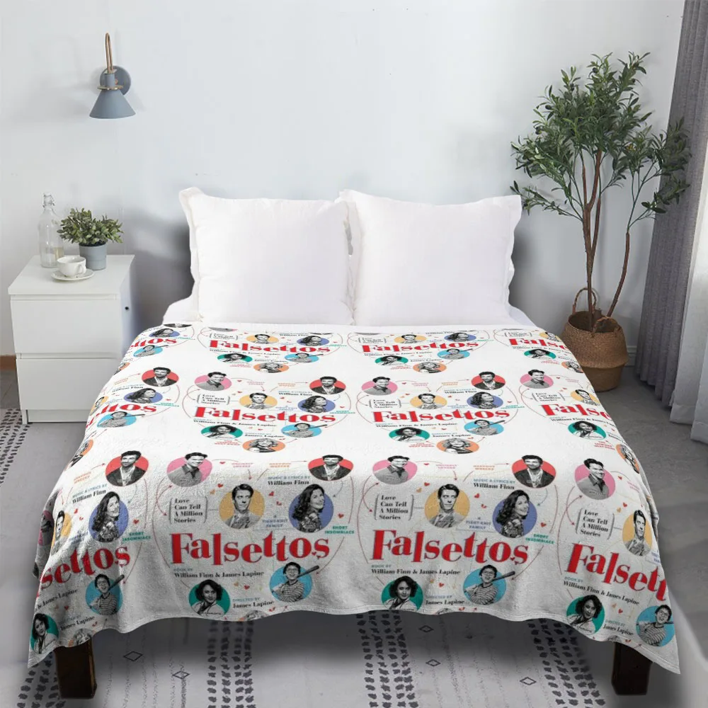 

Falsettos 2016 Poster Crochet Target Valentine Day Gifts Boho Bedding Halloween Throw Blanket