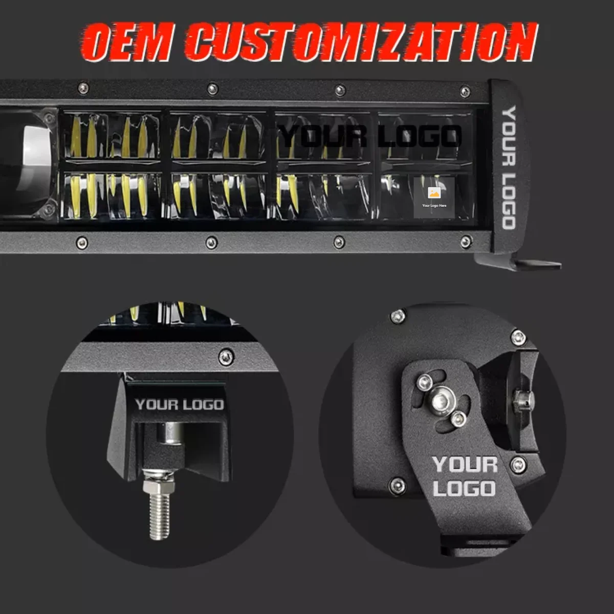 

2021 Newest IP68 IP69K Super Bright Lux@2000m Off Road Led Driving Combo Spot Bumper 22" 32" 42" 52 inch Roof Light Bar