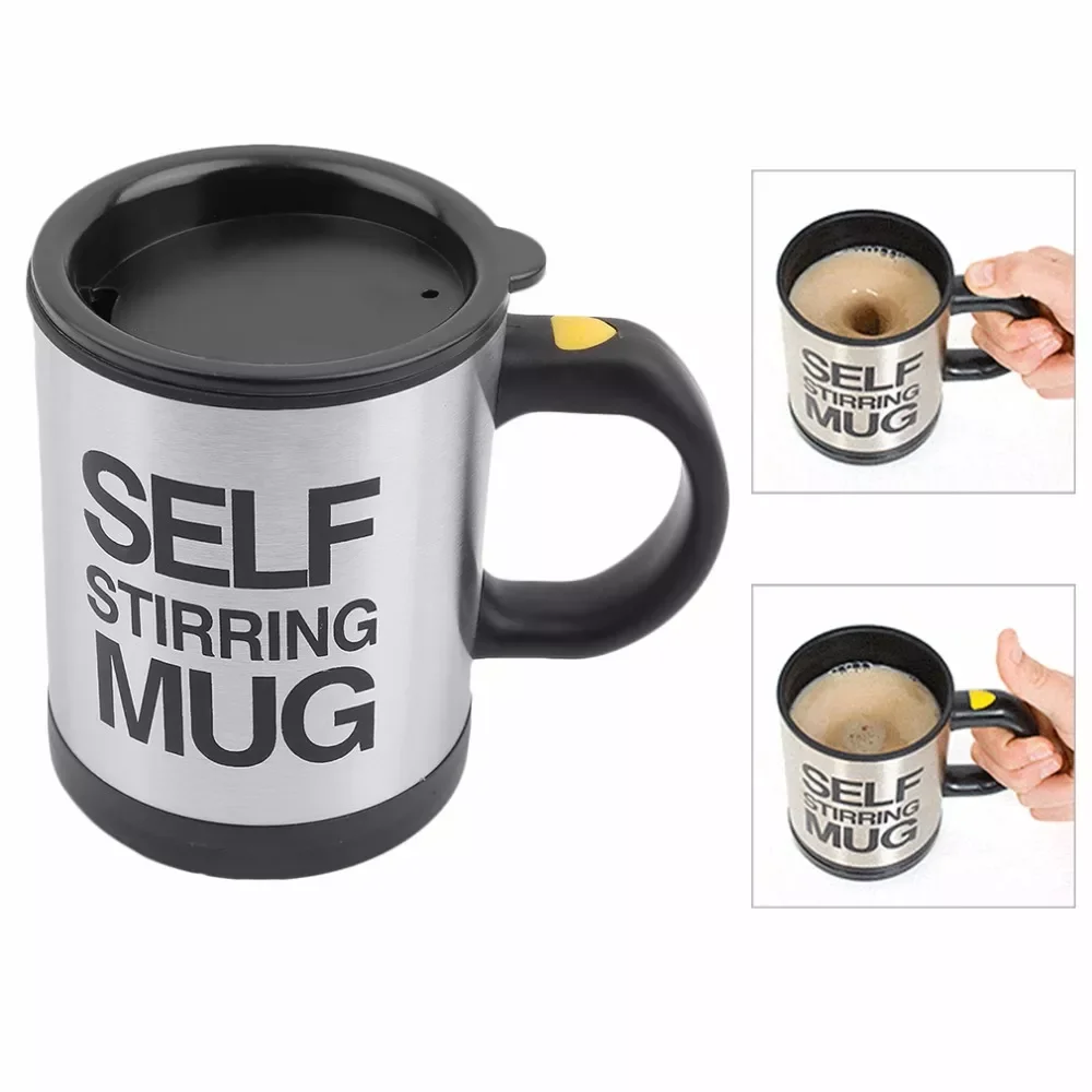 

Automatic Coffee Mixing Cup / Mug Drinkware Stainless Steel Cup Coffee Mug Self Stirring Tea Cup Tool High Quality