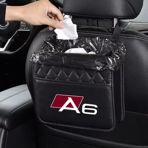 Автомобильный ящик для хранения на заднем сиденье, автомобильный органайзер, авто водонепроницаемый карман для телефона для audi sport RS A1 A3 A4 B7 B8 A5 A6 A7 A8 Q3 Q5 Q7 Q8 TT