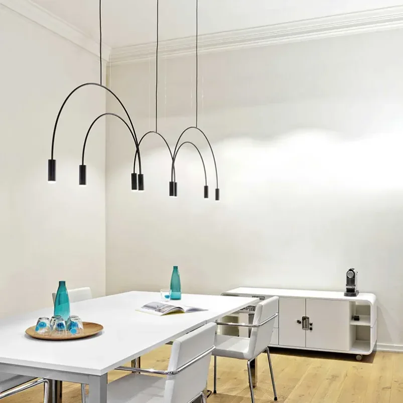 Postmodern Art Lines geometric pendant light Designer Home Volta Estiluz lamp Fixtures Dining Room Studio llinear