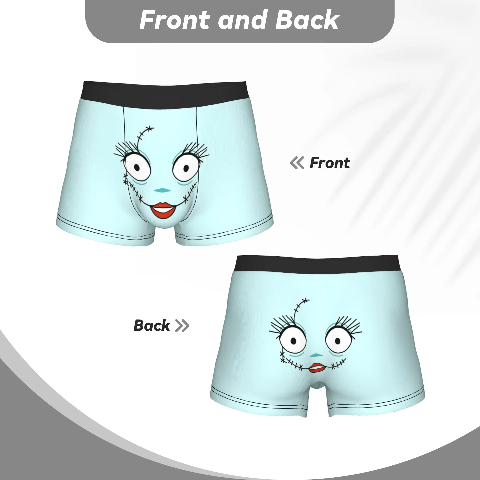 Фото Мужские трусы-боксеры Custom Jack Anime S-Skellingtones, модные трусы-боксеры, нижнее белье №5