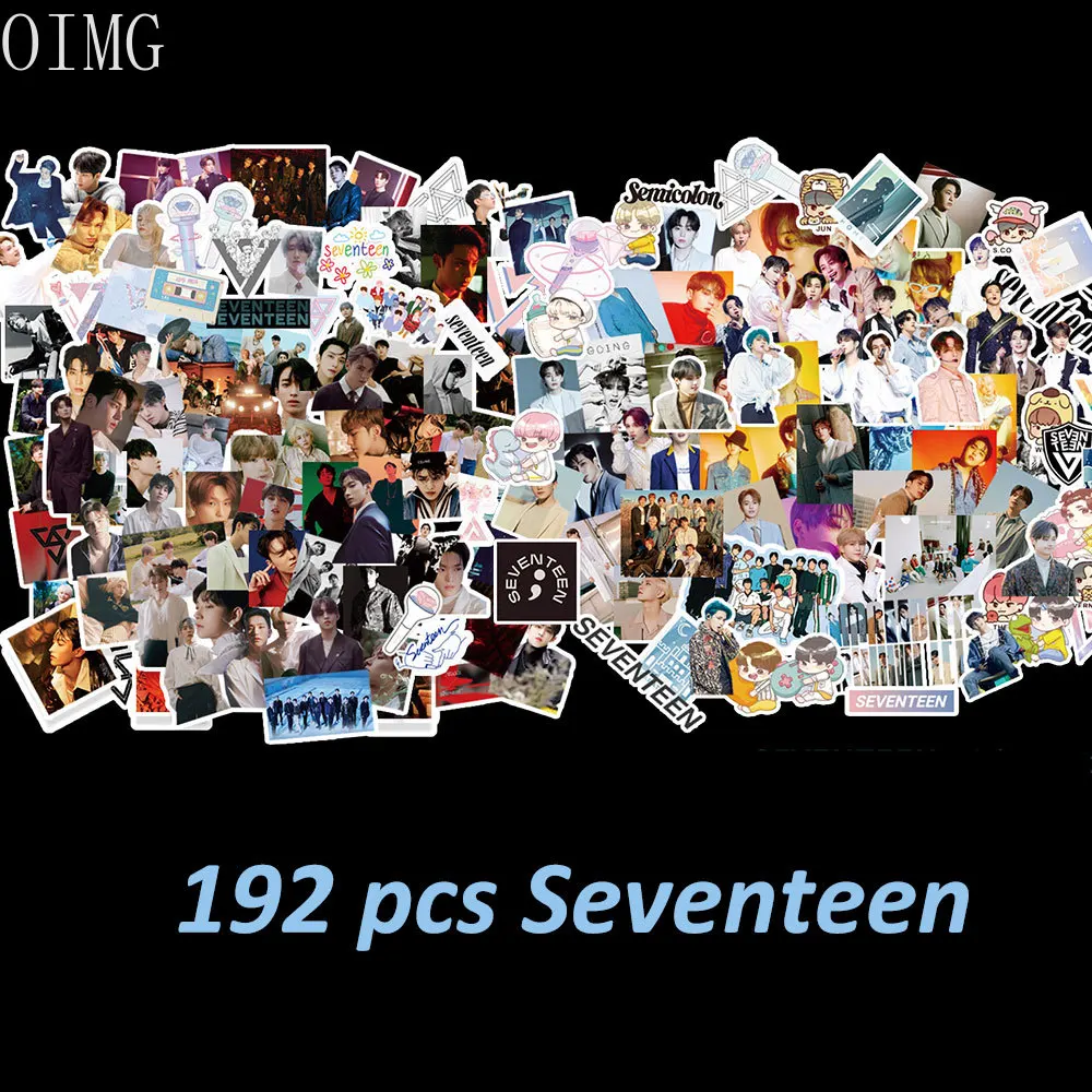 192pcs/set Kpop SEVENTEEN Stickers Pack Kpop Album ATTACCA High Quality HD Photo Print Korean Stationery Label Sticker Decor