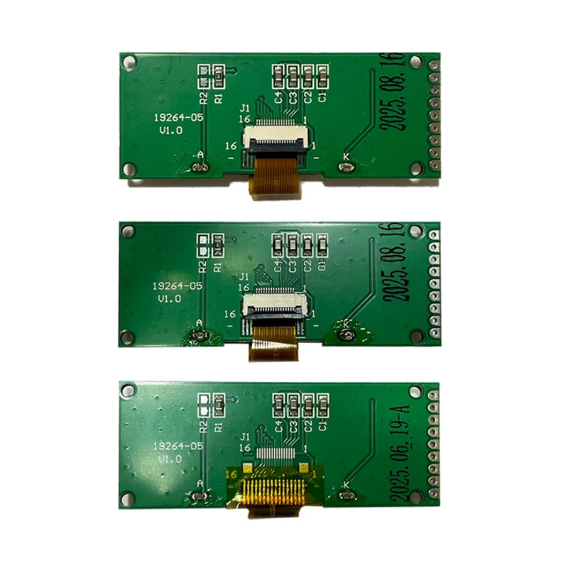 Фото 2-дюймовый графический ЖК-дисплей 192x64 19264 COG UC1609C Control SPI 3,3 В мин. Малый размер Синий, черный, белый экран №2