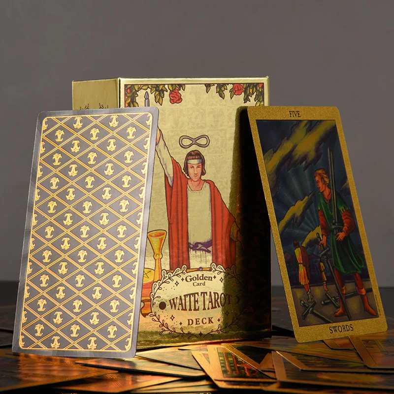 

Карта Таро золотистая/серебристая, 78 листов