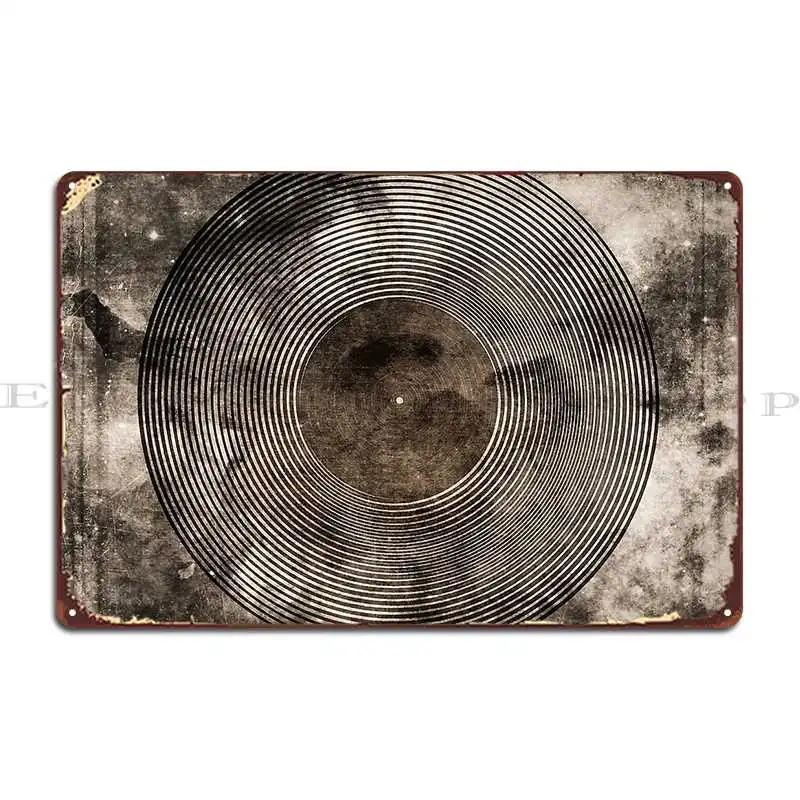 

Винтажные виниловые пластинки Ретро Музыка Dj Art Старая виниловая металлическая вывеска Кино Классический дизайн фрески Печать Оловянная вывеска Плакат