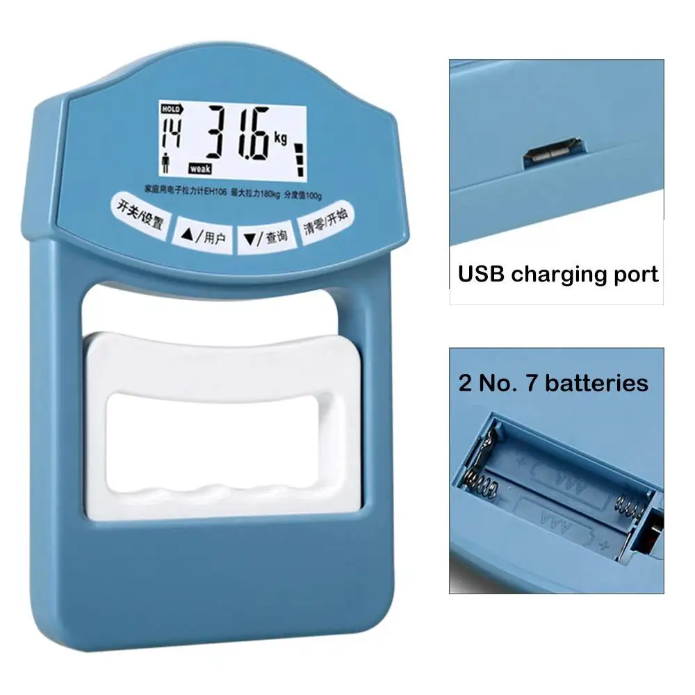 

Digital Display Hand Dynamometer Automatic Capture Of Electronic Hand Grip Force Digital Display Electronic Hand Dynamometer