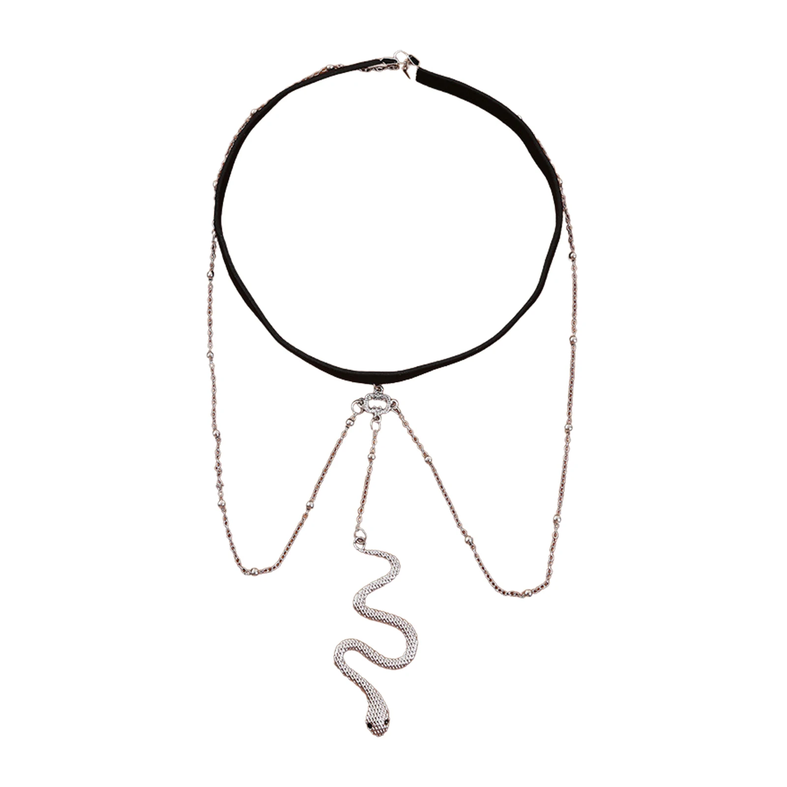 

Snake Thigh Chain Sexy Layered Leg Chains Elastic Body Chain For Women Girls Silver / Gold Jewelry Accessory Snake Pendant