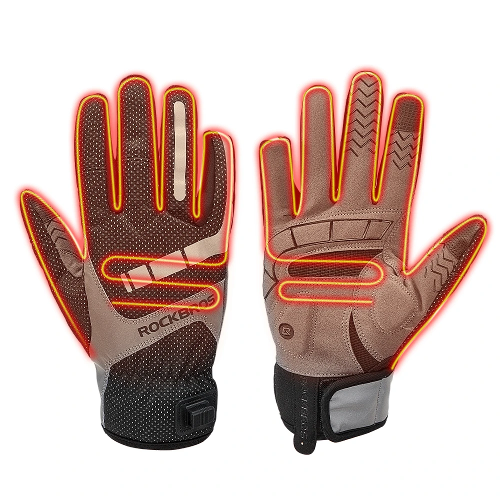 

Electric Scooter Winter Heated Gloves USB Post Heating Thermal Gloves For Motorcycle TouchScreen Anti-slip Cycling Bike Gloves