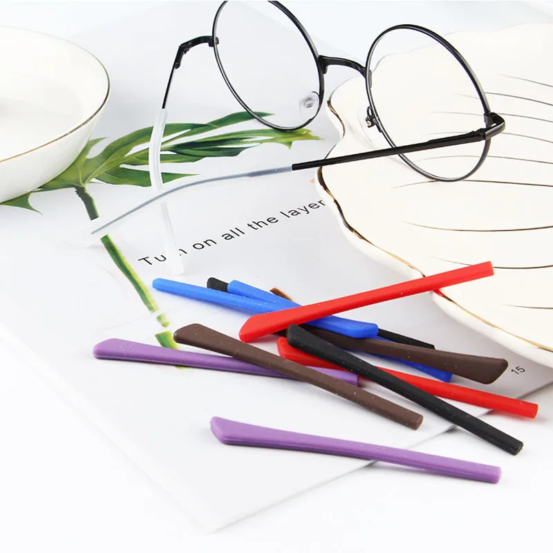 

1Pair Eyeglass Temple Tips Frame Leg Retainer Silicone Anti-slip Holder Elastic Glasses Ear Hook Mirror Leg Glasses Accessories