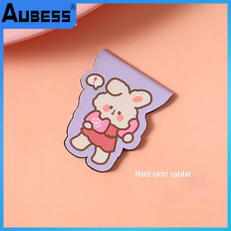 

Durable Page Clip Surface Waterproof Cartoon Book Markers For Students Teachers Reading Magnet Page Markers Creative Foldable